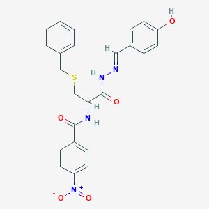 S-Benzyl-N2-(4-nitrobenzoyl)cysteine N'-(4-hydroxybenzylidene)hydrazide