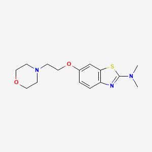 N,N-dimethyl-6-[2-(morpholin-4-yl)ethoxy]-1,3-benzothiazol-2-amine