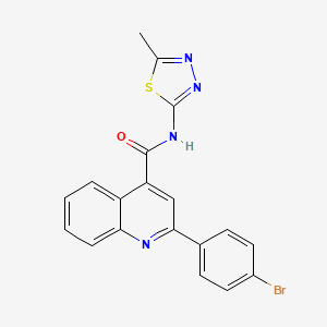 2-(4-bromophenyl)-N-(5-methyl-1,3,4-thiadiazol-2-yl)quinoline-4-carboxamide