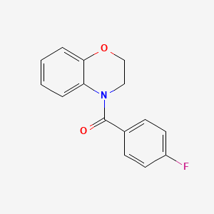 2,3-dihydro-4H-1,4-benzoxazin-4-yl(4-fluorophenyl)methanone