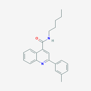 2-(3-methylphenyl)-N-pentylquinoline-4-carboxamide