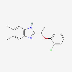 2-[1-(2-chlorophenoxy)ethyl]-5,6-dimethyl-1H-benzimidazole