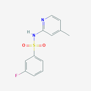 3-fluoro-N-(4-methylpyridin-2-yl)benzenesulfonamide