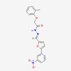 2-(2-methylphenoxy)-N'-{(E)-[5-(3-nitrophenyl)furan-2-yl]methylidene}acetohydrazide