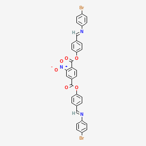 bis(4-{(E)-[(4-bromophenyl)imino]methyl}phenyl) 2-nitrobenzene-1,4-dicarboxylate