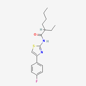 2-ethyl-N-[4-(4-fluorophenyl)-1,3-thiazol-2-yl]hexanamide