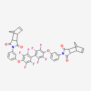 molecular formula C42H24F8N2O6 B11119094 2,2'-[(2,2',3,3',5,5',6,6'-octafluorobiphenyl-4,4'-diyl)bis(oxybenzene-3,1-diyl)]bis(3a,4,7,7a-tetrahydro-1H-4,7-methanoisoindole-1,3(2H)-dione) 