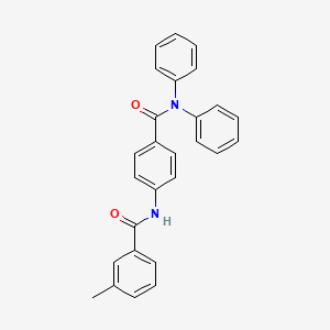 4-{[(3-methylphenyl)carbonyl]amino}-N,N-diphenylbenzamide