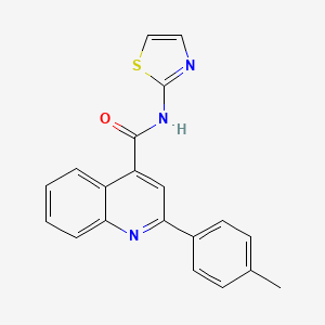 2-(4-methylphenyl)-N-(1,3-thiazol-2-yl)quinoline-4-carboxamide