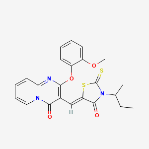 3-(sec-butyl)-5-{(Z)-1-[2-(2-methoxyphenoxy)-4-oxo-4H-pyrido[1,2-a]pyrimidin-3-yl]methylidene}-2-thioxo-1,3-thiazolan-4-one