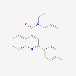 2-(3,4-dimethylphenyl)-N,N-di(prop-2-en-1-yl)quinoline-4-carboxamide