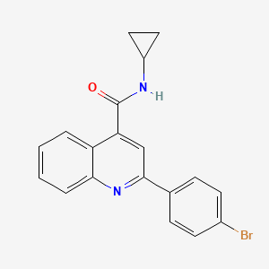 2-(4-bromophenyl)-N-cyclopropylquinoline-4-carboxamide