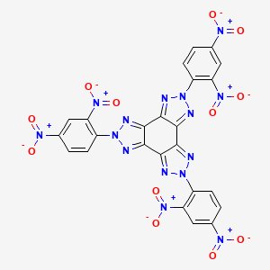 4,9,14-tris(2,4-dinitrophenyl)-3,4,5,8,9,10,13,14,15-nonazatetracyclo[10.3.0.02,6.07,11]pentadeca-1(15),2,5,7,10,12-hexaene