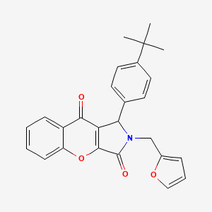 1-(4-Tert-butylphenyl)-2-(furan-2-ylmethyl)-1,2-dihydrochromeno[2,3-c]pyrrole-3,9-dione