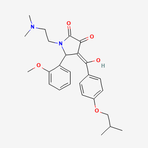 1-[2-(dimethylamino)ethyl]-3-hydroxy-5-(2-methoxyphenyl)-4-{[4-(2-methylpropoxy)phenyl]carbonyl}-1,5-dihydro-2H-pyrrol-2-one