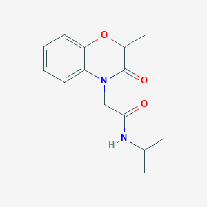 4H-1,4-Benzoxazine-4-acetamide, 2,3-dihydro-2-methyl-N-(1-methylethyl)-3-oxo-