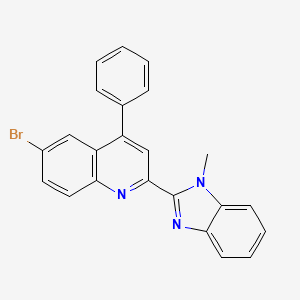 6-bromo-2-(1-methyl-1H-benzimidazol-2-yl)-4-phenylquinoline