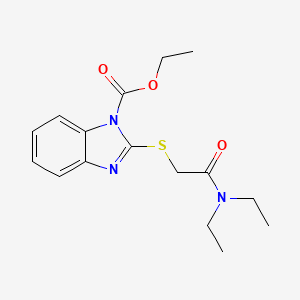 ethyl 2-{[2-(diethylamino)-2-oxoethyl]sulfanyl}-1H-benzimidazole-1-carboxylate