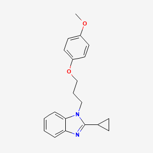 2-cyclopropyl-1-[3-(4-methoxyphenoxy)propyl]-1H-benzimidazole