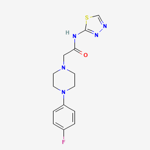 2-[4-(4-fluorophenyl)piperazin-1-yl]-N-(1,3,4-thiadiazol-2-yl)acetamide