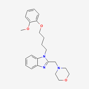 1-[4-(2-methoxyphenoxy)butyl]-2-(morpholin-4-ylmethyl)-1H-benzimidazole