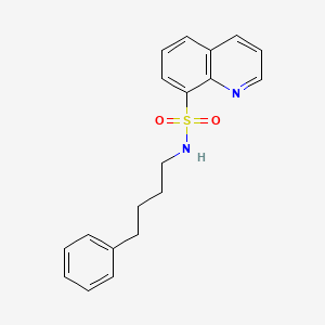 molecular formula C19H20N2O2S B11119375 N-(4-phenylbutyl)quinoline-8-sulfonamide 