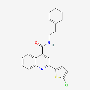 2-(5-chloro-2-thienyl)-N~4~-[2-(1-cyclohexenyl)ethyl]-4-quinolinecarboxamide