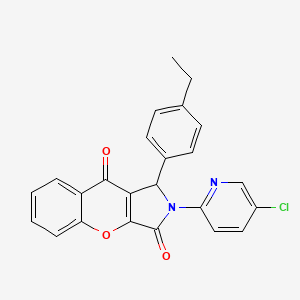 2-(5-Chloropyridin-2-yl)-1-(4-ethylphenyl)-1,2-dihydrochromeno[2,3-c]pyrrole-3,9-dione