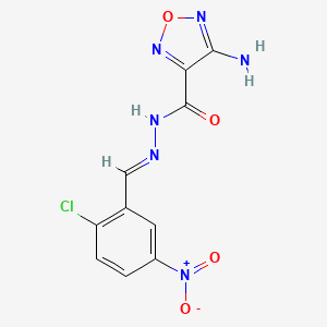 4-Amino-N'-[(E)-(2-chloro-5-nitrophenyl)methylidene]-1,2,5-oxadiazole-3-carbohydrazide