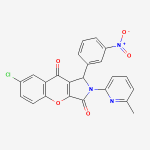 7-Chloro-2-(6-methylpyridin-2-yl)-1-(3-nitrophenyl)-1,2-dihydrochromeno[2,3-c]pyrrole-3,9-dione