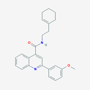 N-[2-(cyclohex-1-en-1-yl)ethyl]-2-(3-methoxyphenyl)quinoline-4-carboxamide