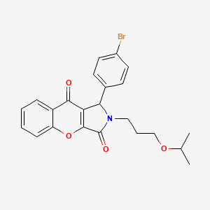 1-(4-Bromophenyl)-2-[3-(propan-2-yloxy)propyl]-1,2-dihydrochromeno[2,3-c]pyrrole-3,9-dione