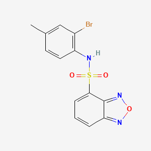 N-(2-bromo-4-methylphenyl)-2,1,3-benzoxadiazole-4-sulfonamide