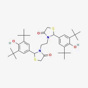 3,3'-Ethane-1,2-diylbis[2-(3,5-di-tert-butyl-4-hydroxyphenyl)-1,3-thiazolidin-4-one]