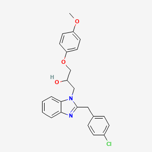 1-[2-(4-chlorobenzyl)-1H-benzimidazol-1-yl]-3-(4-methoxyphenoxy)propan-2-ol