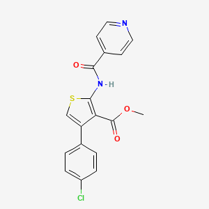 Methyl 4-(4-chlorophenyl)-2-[(pyridin-4-ylcarbonyl)amino]thiophene-3-carboxylate