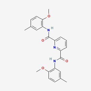 molecular formula C23H23N3O4 B11119503 N,N'-bis(2-methoxy-5-methylphenyl)pyridine-2,6-dicarboxamide 