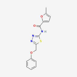 5-methyl-N-[5-(phenoxymethyl)-1,3,4-thiadiazol-2-yl]furan-2-carboxamide