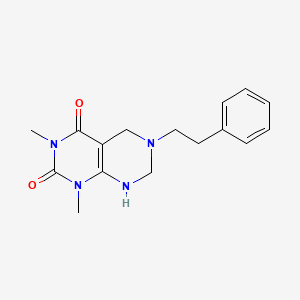 1,3-dimethyl-6-(2-phenylethyl)-5,6,7,8-tetrahydropyrimido[4,5-d]pyrimidine-2,4(1H,3H)-dione