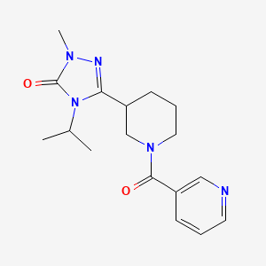 molecular formula C17H23N5O2 B11119538 4-isopropyl-1-methyl-3-(1-nicotinoylpiperidin-3-yl)-1H-1,2,4-triazol-5(4H)-one 