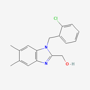 [1-(2-chlorobenzyl)-5,6-dimethyl-1H-benzimidazol-2-yl]methanol