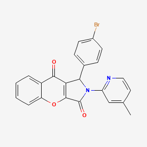 1-(4-Bromophenyl)-2-(4-methylpyridin-2-yl)-1,2-dihydrochromeno[2,3-c]pyrrole-3,9-dione