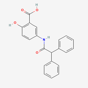 5-[(Diphenylacetyl)amino]-2-hydroxybenzoic acid