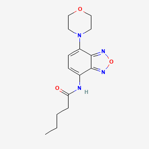 N-[7-(morpholin-4-yl)-2,1,3-benzoxadiazol-4-yl]pentanamide