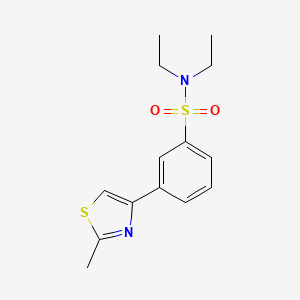 molecular formula C14H18N2O2S2 B11119584 N,N-diethyl-3-(2-methyl-1,3-thiazol-4-yl)benzenesulfonamide CAS No. 578745-16-1