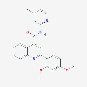 2-(2,4-dimethoxyphenyl)-N-(4-methylpyridin-2-yl)quinoline-4-carboxamide