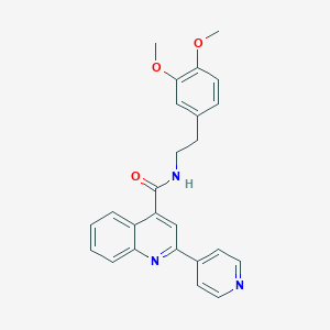 N-[2-(3,4-dimethoxyphenyl)ethyl]-2-(pyridin-4-yl)quinoline-4-carboxamide