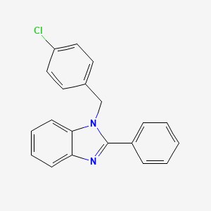 1-[(4-Chlorophenyl)methyl]-2-phenylbenzimidazole