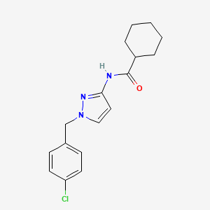 N-[1-(4-chlorobenzyl)-1H-pyrazol-3-yl]cyclohexanecarboxamide