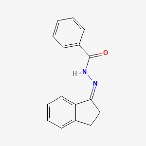 N'-[(1Z)-2,3-dihydro-1H-inden-1-ylidene]benzohydrazide